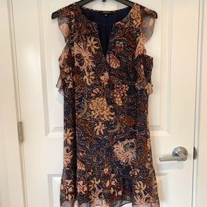 Madewell Sea Floral Lily Ruffle Dress XS